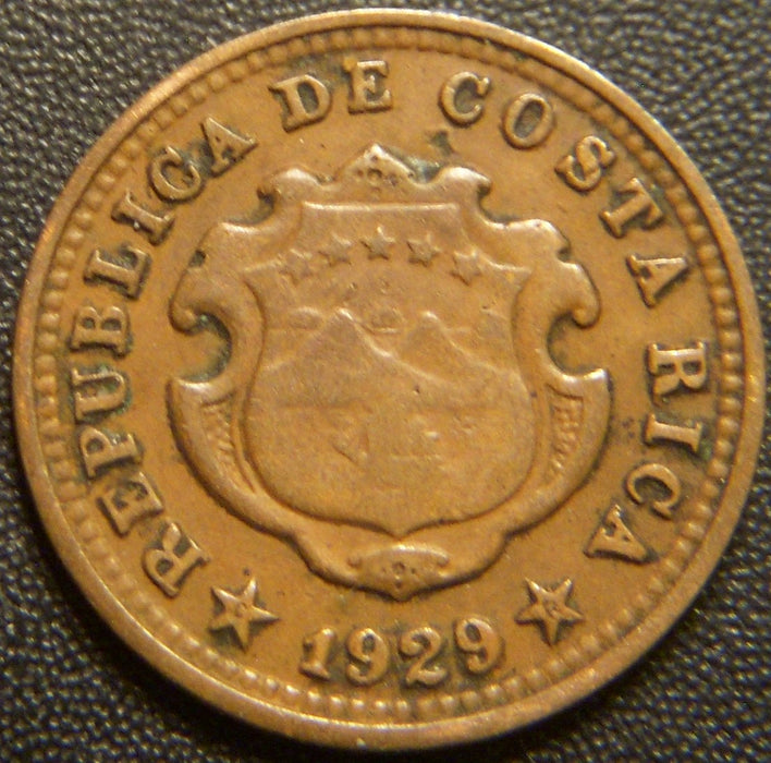 1929 5 Centimos - Costa Rica