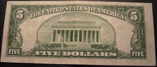 1934A $5 Silver Certificate - FR# 2307 North Africa