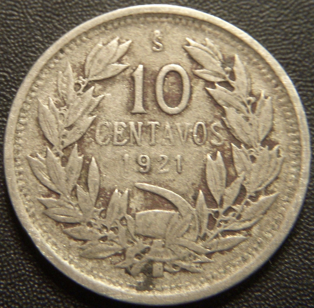 1921 10 Centavos - Chile