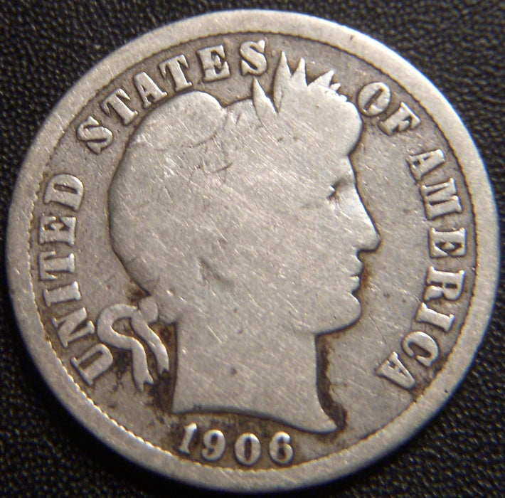 1906-D Barber Dime - Good