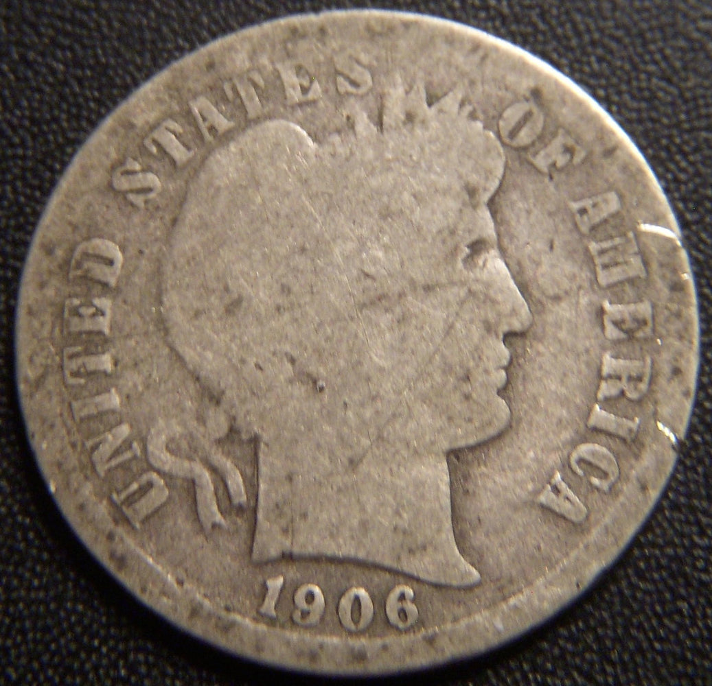 1906-D Barber Dime - Good