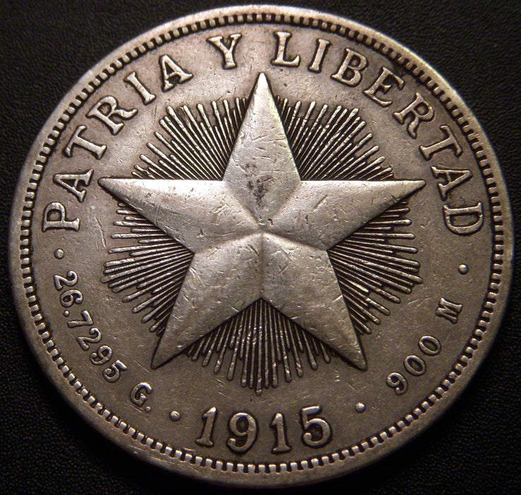 1915 Un Peso - Cuba