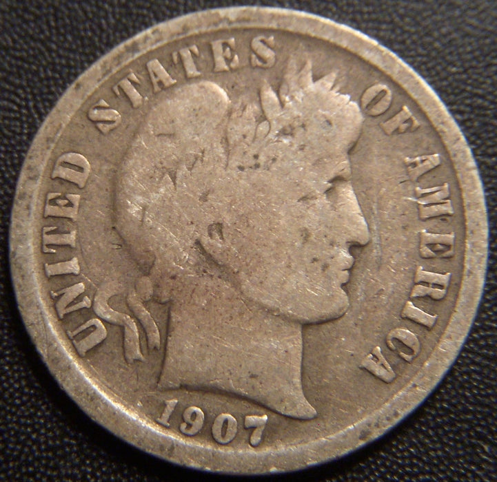 1907-O Barber Dime - Good
