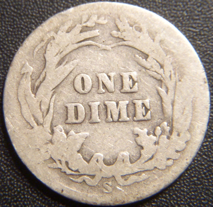1908-S Barber Dime - Good