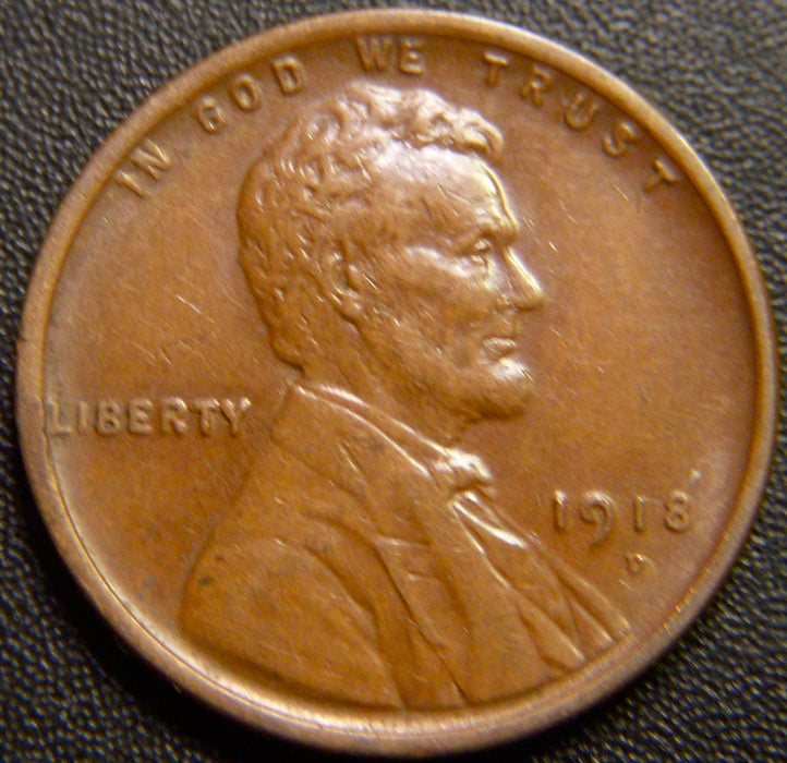 1918-D Lincoln Cent - AU