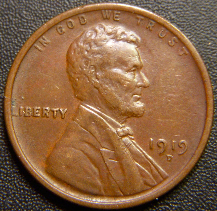 1919-D Lincoln Cent - AU