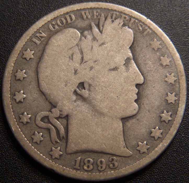 1893-O Barber Half Dollar - Good