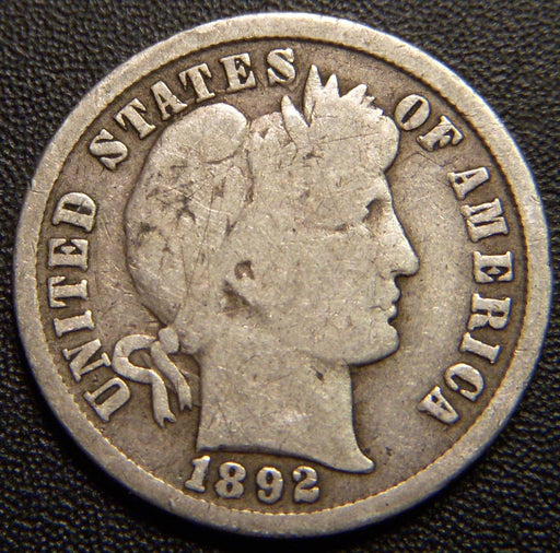 1892 Barber Dime - Good