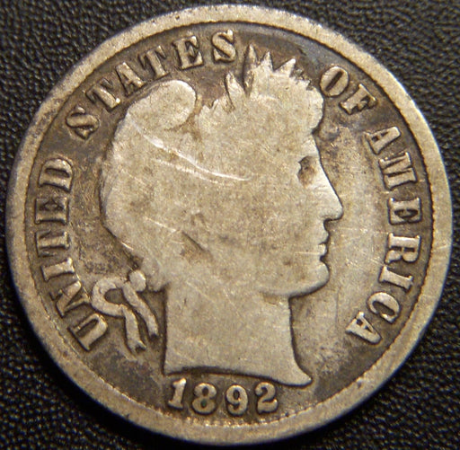 1892 Barber Dime - Good