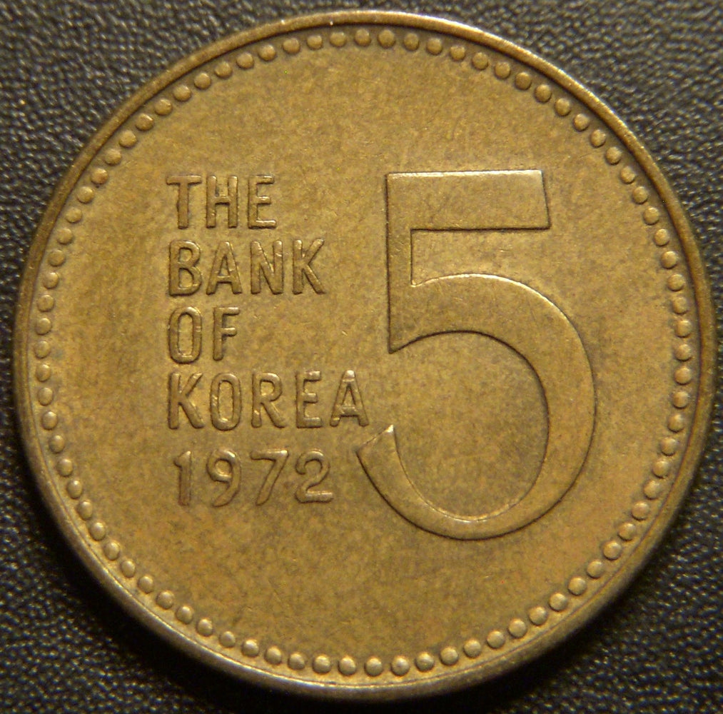 1972 5 Won - Korea South