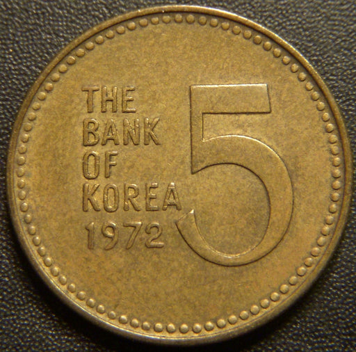 1972 5 Won - Korea South