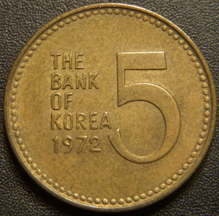 1972 5 Won - Korea South
