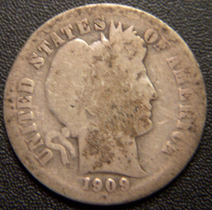 1909-S Barber Dime - Good