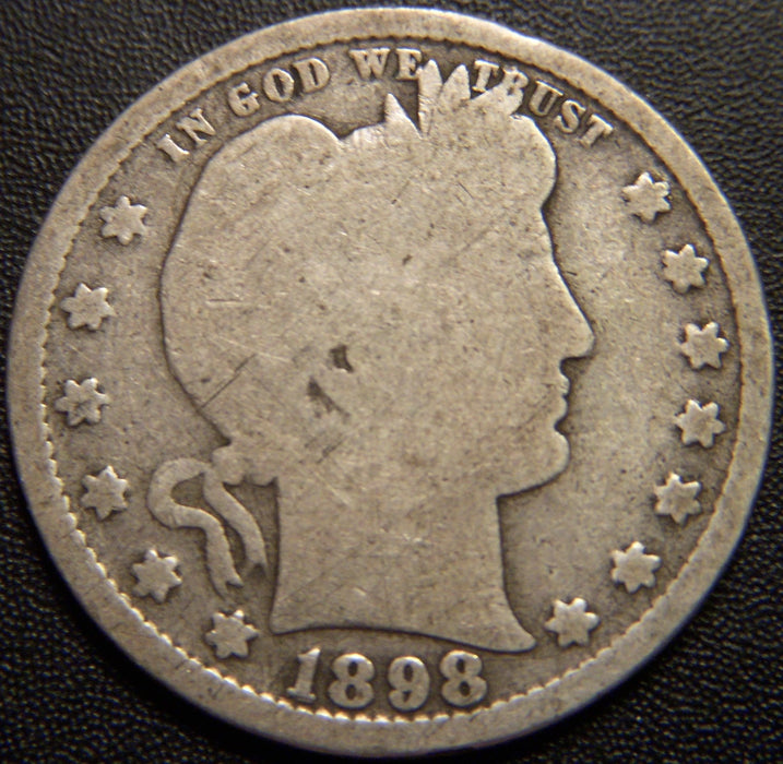 1898-S Barber Quarter - Good