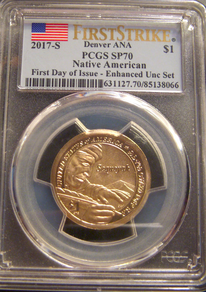 2017-S Native American Dollar - PCGS SP70 Enhanced Unc.