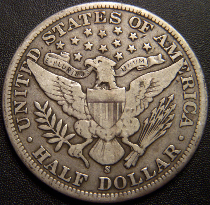 1900-S Barber Half Dollar - Very Good