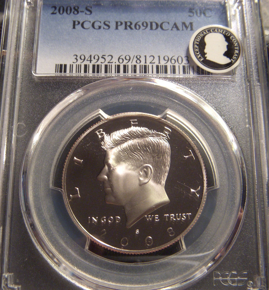 2008-S Kennedy Half Dollar - PCGS PR69DCAM Clad