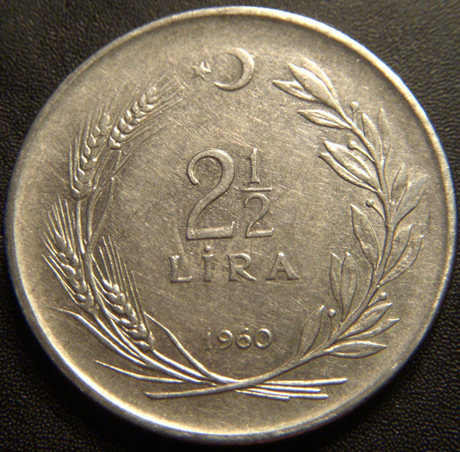1960 2 1/2 Lira - Turkey