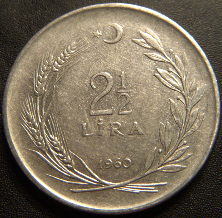 1960 2 1/2 Lira - Turkey