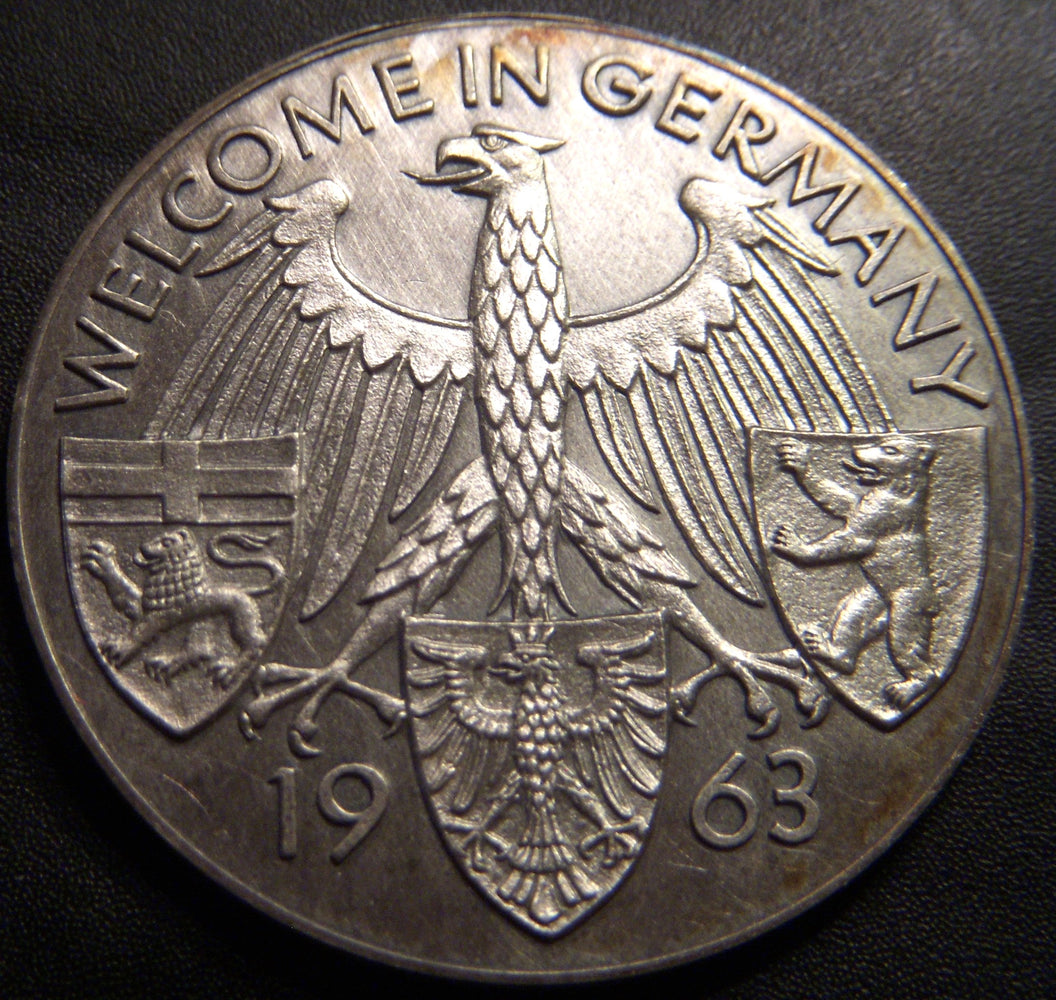 1963 Welcome in Germany JF Kennedy Medal