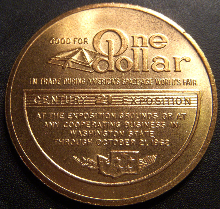 1962 $1 Seatle World's Fair Century 21