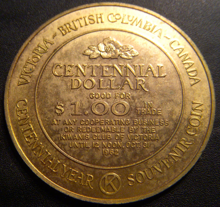 1862 - 1962 $1 City of Victoria Canada