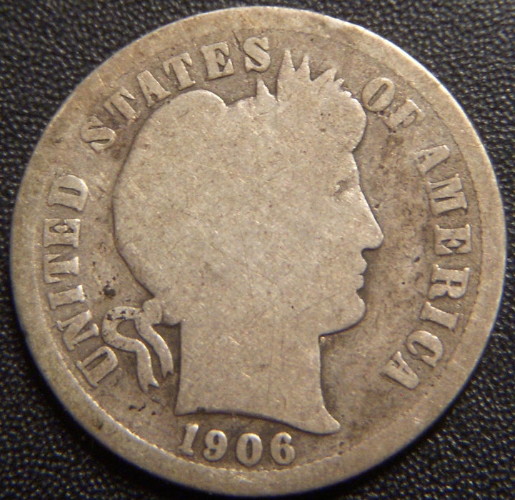 1906-S Barber Dime - Good