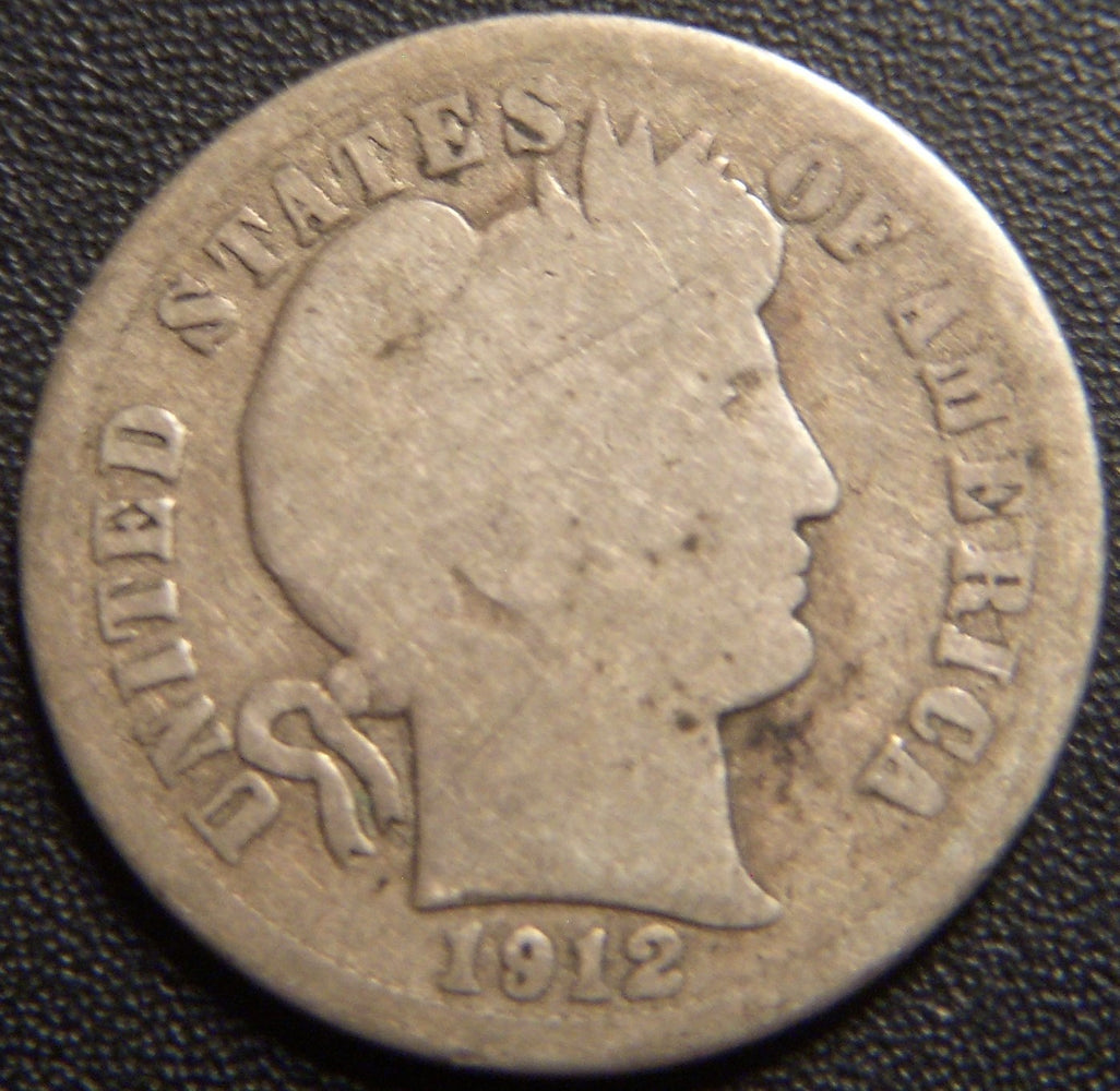 1912-S Barber Dime - Good