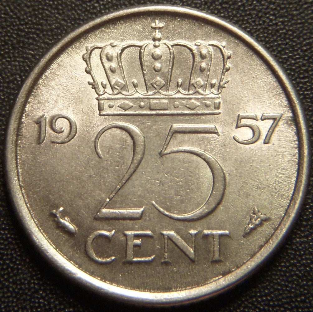 1957 25 Cents - Netherlands