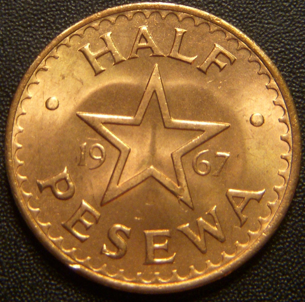 1967 Half Pesewa - Ghana
