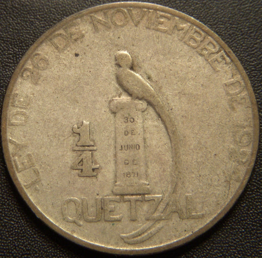1925 1/4 Quetzal - Guatemala