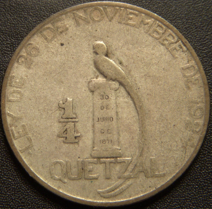 1925 1/4 Quetzal - Guatemala