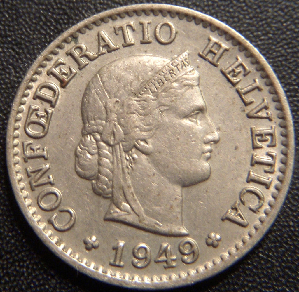 1949B 5 Rappen - Switzerland