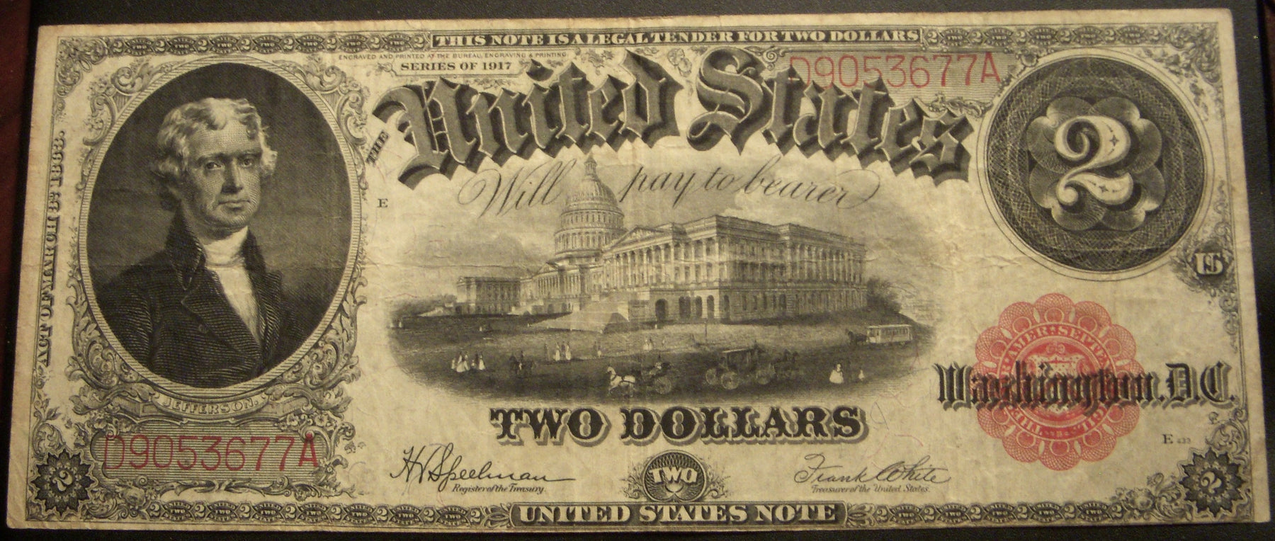 1917 $2 United States Note - FR# 60