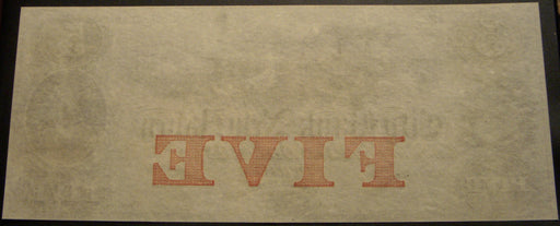 $5 City Bank of New Haven Connecticut Obsolete Note - Non-Issued