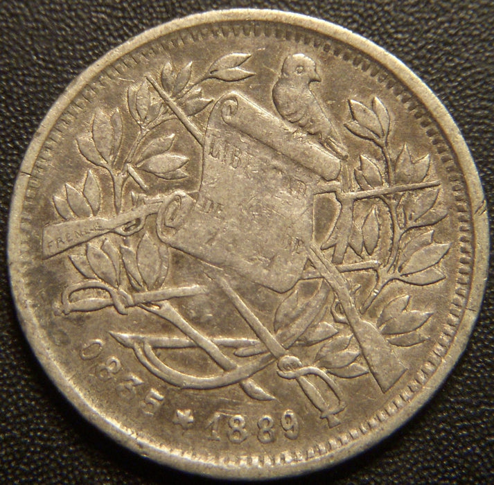 1889 Un Real - Guatemala