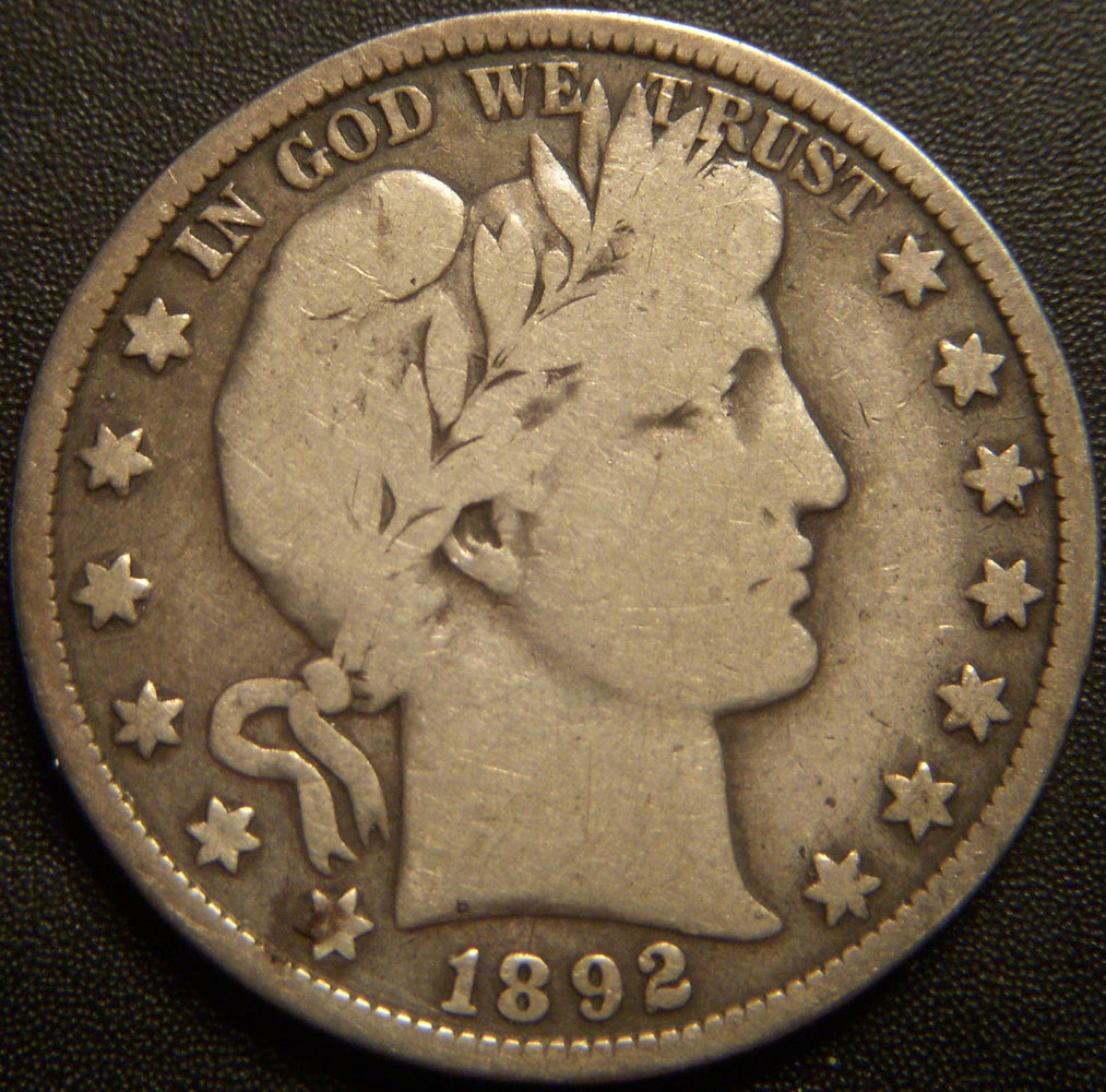 1892-O Barber Half Dollar - Very Good