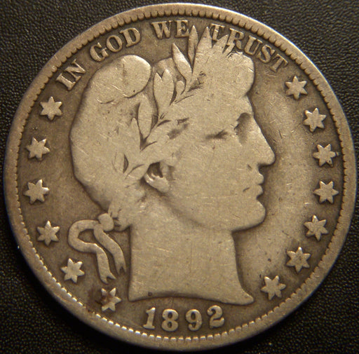 1892-O Barber Half Dollar - Very Good
