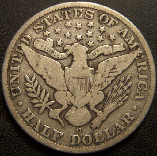 1892-O Barber Half Dollar - Very Good