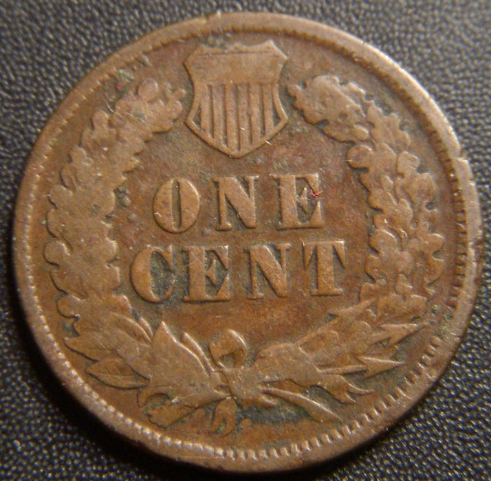 1873 Indian Head Cent - Closed 3 Good