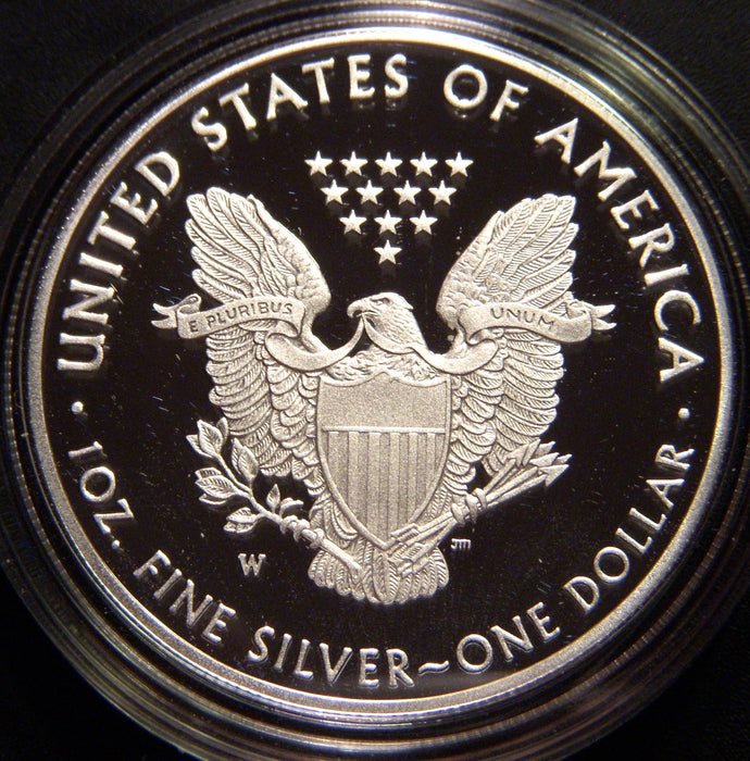 2020-W Proof Silver Eagle - Government Packaging With COA