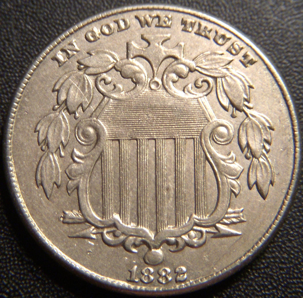 1882 Shield Nickel - AU