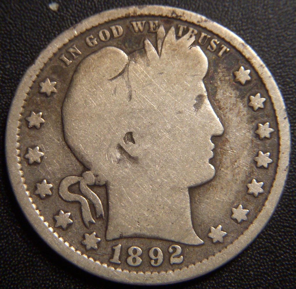 1892-S Barber Quarter - Good