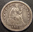 1845 Seated Half Dime - Very Fine