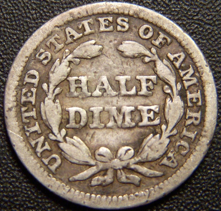 1851 Seated Half Dime - Very Good