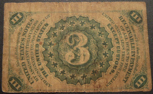 1863 3 Cents Fractional Currency - FR# 1227