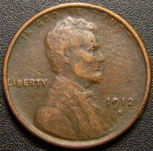 1912-S Lincoln Cent - Very Fine