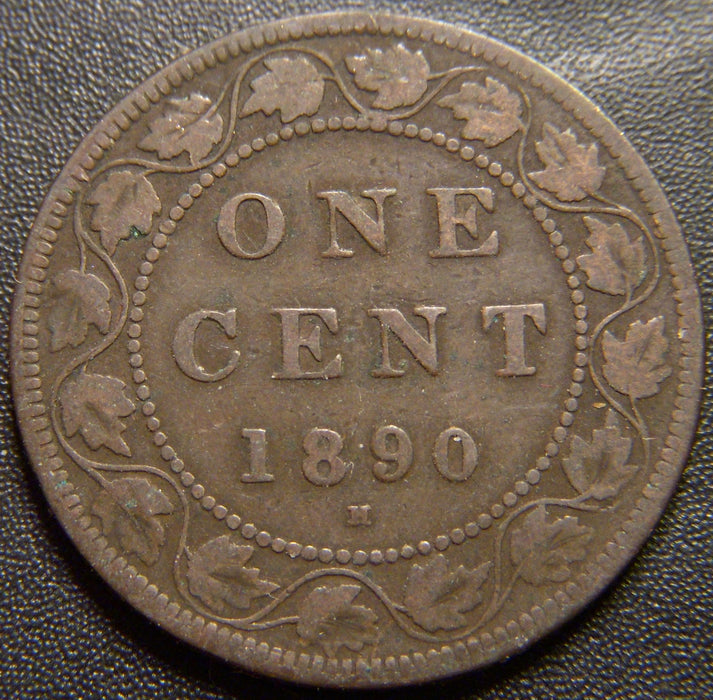 1890H Canadian Large Cent - Very Good