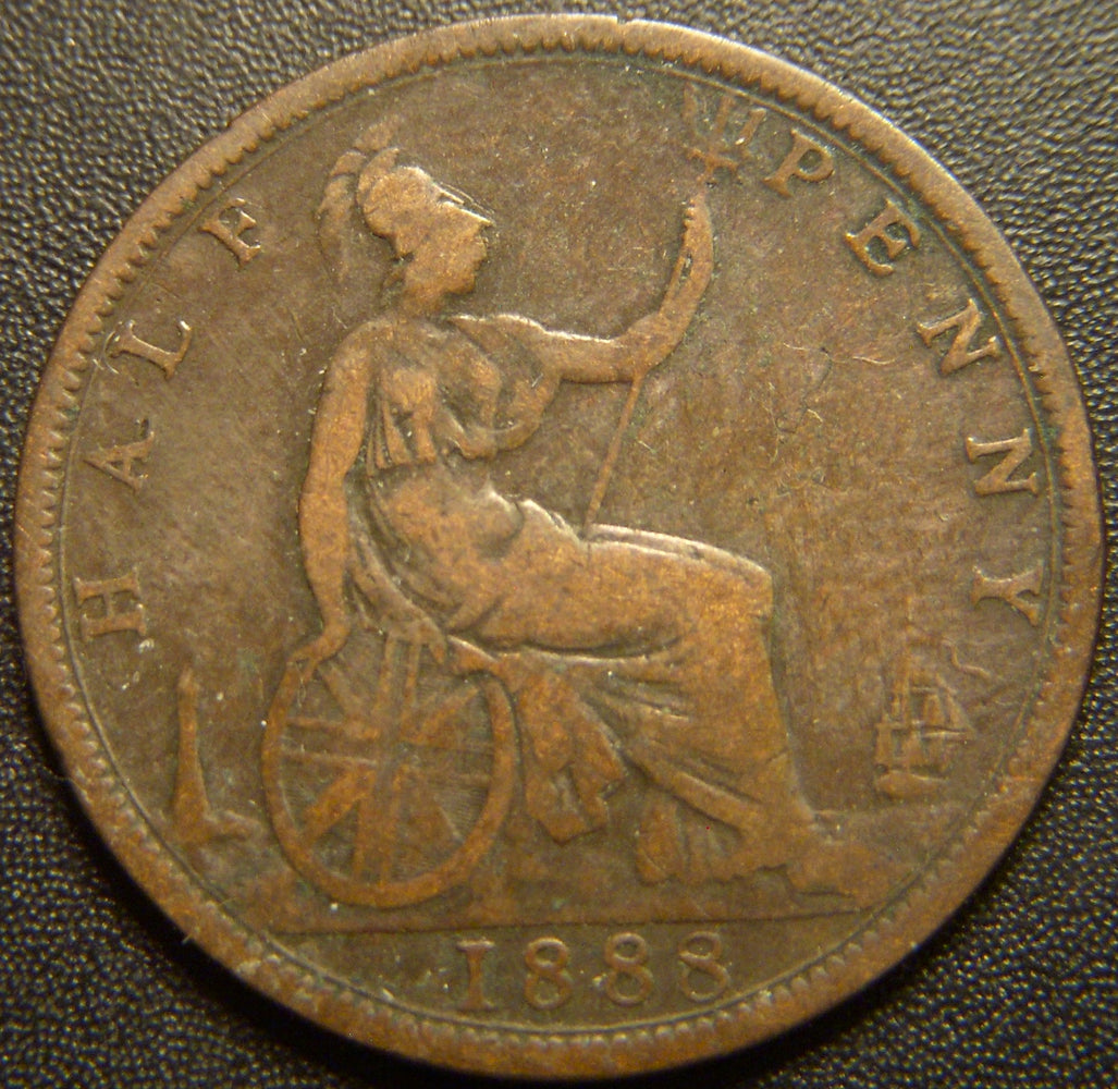 1888 Half Penny - Great Britain