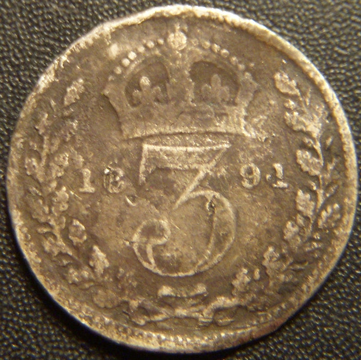 1894 3 Pence - Great Britain